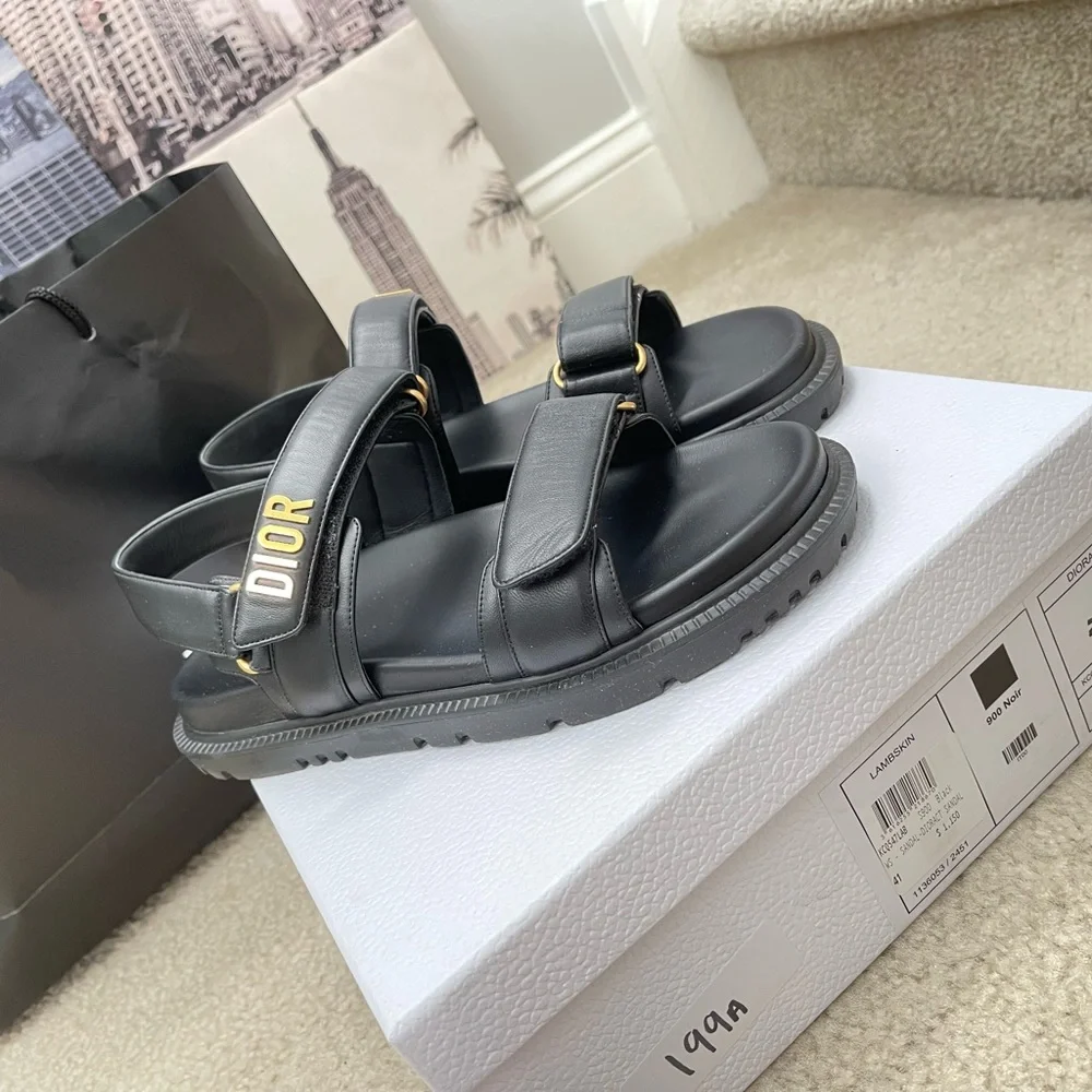 BLACK  DIORACT SANDAL - Picture 7 of 8